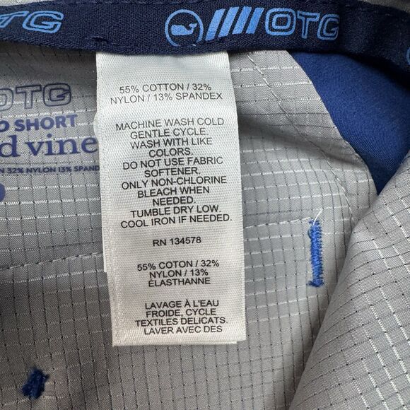 Vineyard Vines OTG Shorts Men 40 Blue 7" Inseam On The Go Performance Golf New - Picture 10 of 12